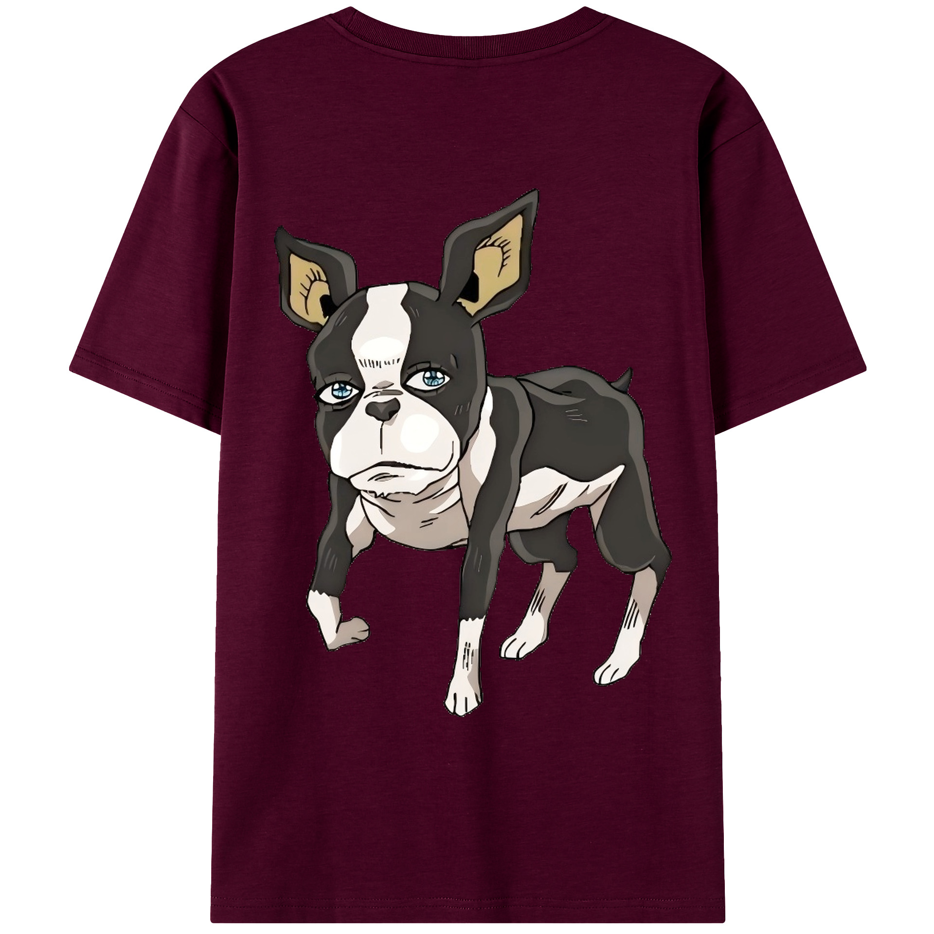 （画像用） ジョジョの奇妙な冒険 イギー JoJo's Bizarre Adventure Iggy レディース半袖Tシャツ(バックプリント)